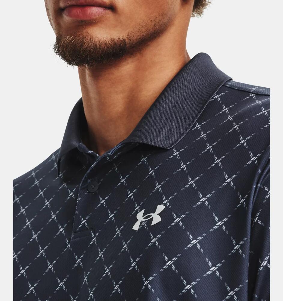 POLO GOLF HOMME UNDER ARMOUR BLEU 3/6