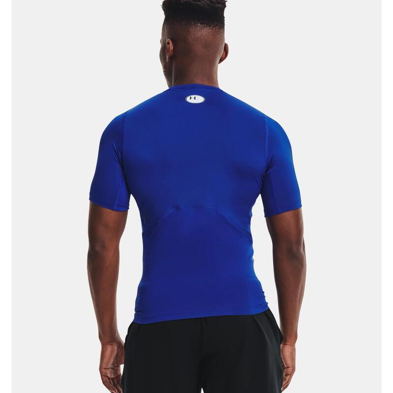 TSHIRT LYCRA UNDER ARMOUR BLEU