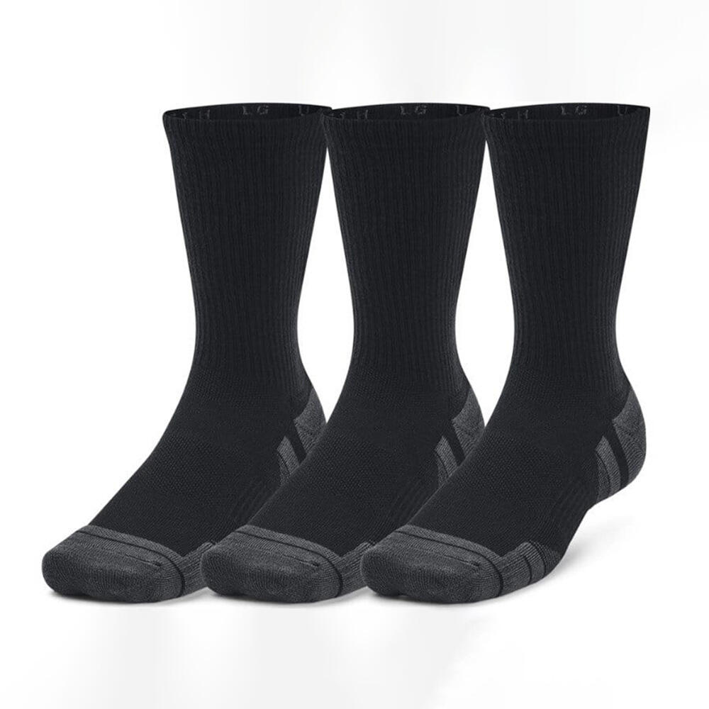 3-Pack UA Performance Tech High Socks - Black