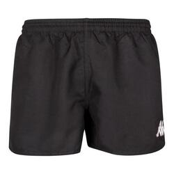 Short de rugby noir Fredo Kappa pour enfant