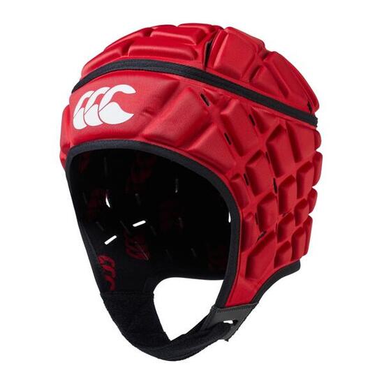 Casque de rugby Canterbury Raze pour adulte Rouge uni