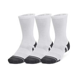 Lot 3 Paires de Chaussettes hautes UA Performance Tech Blanches