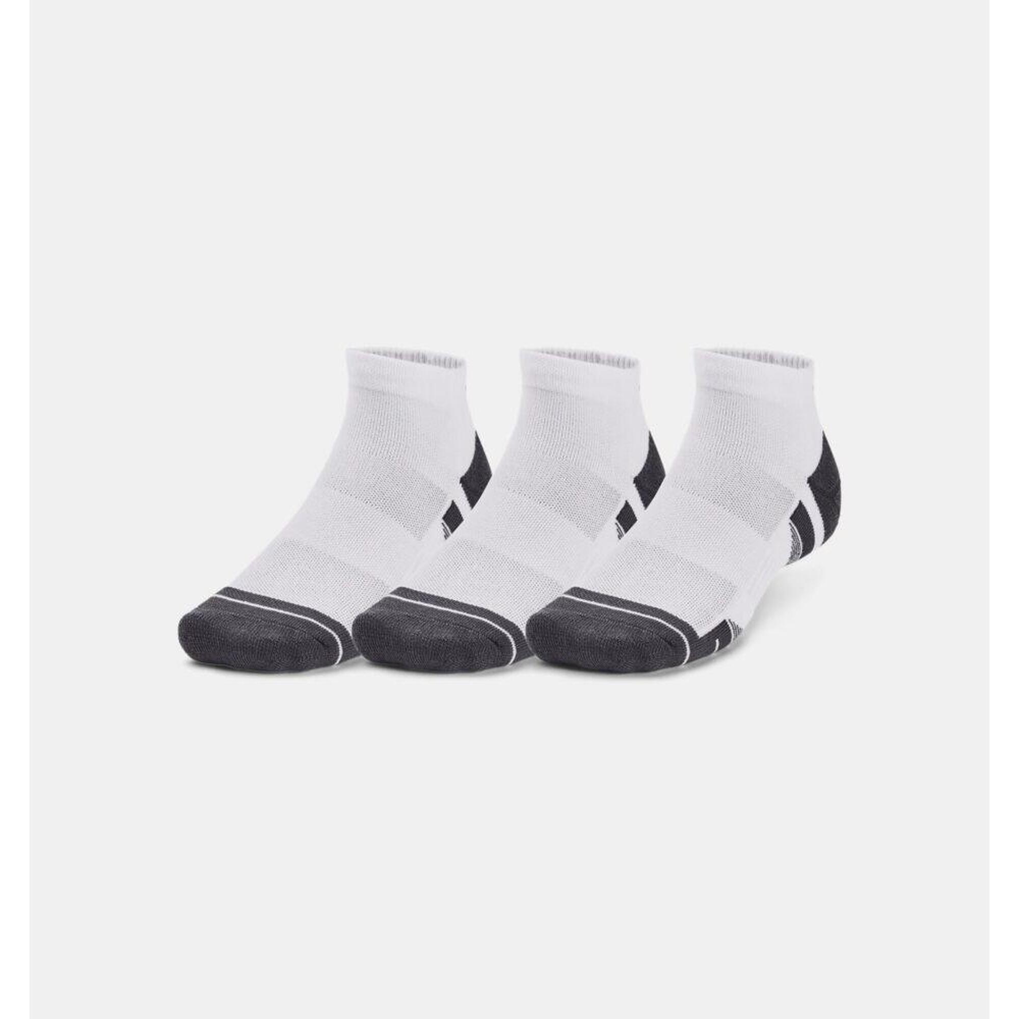Under Armour - Lot De 3 paires De Chaussettes Basses Ua performance Tech Unisexes - Chaussettes - Blanc - 42/47 - Decathlon