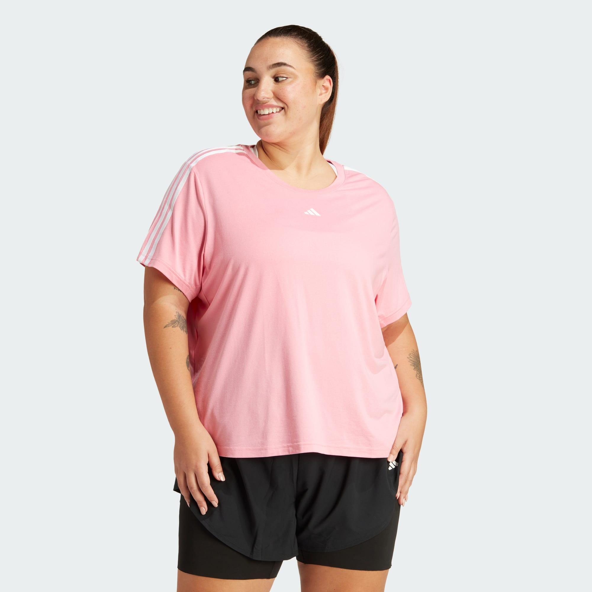 ADIDAS AEROREADY Train Essentials 3-Stripes Tee (Plus Size)