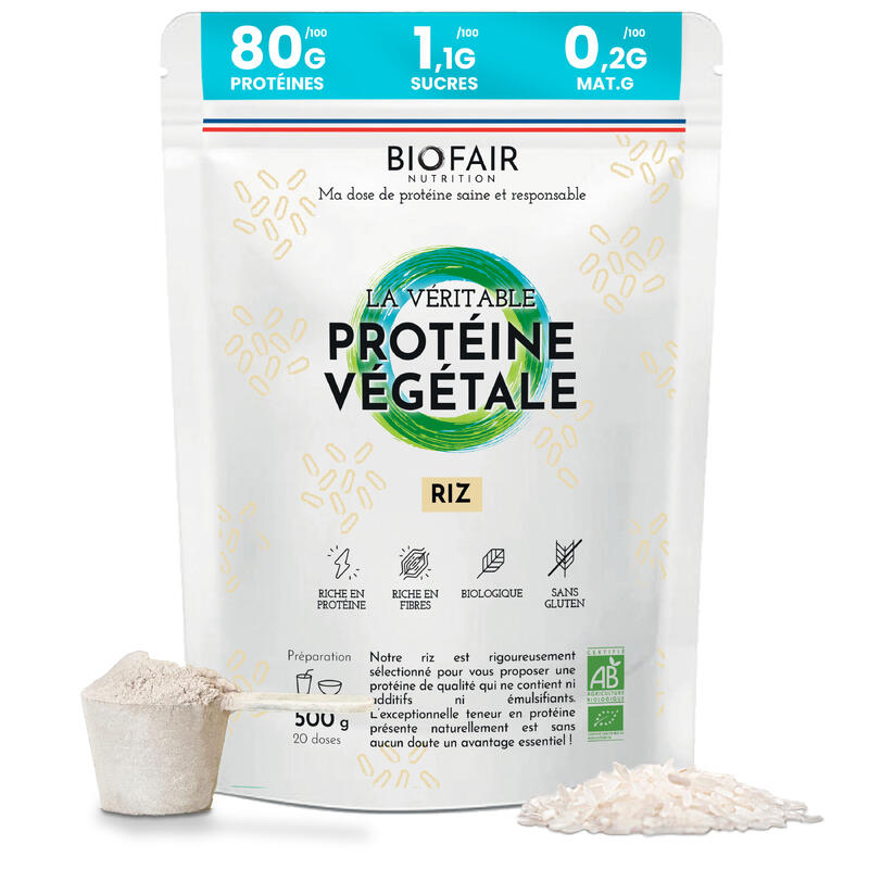 La véritable protéine végétale bio - Riz brun | 500g
