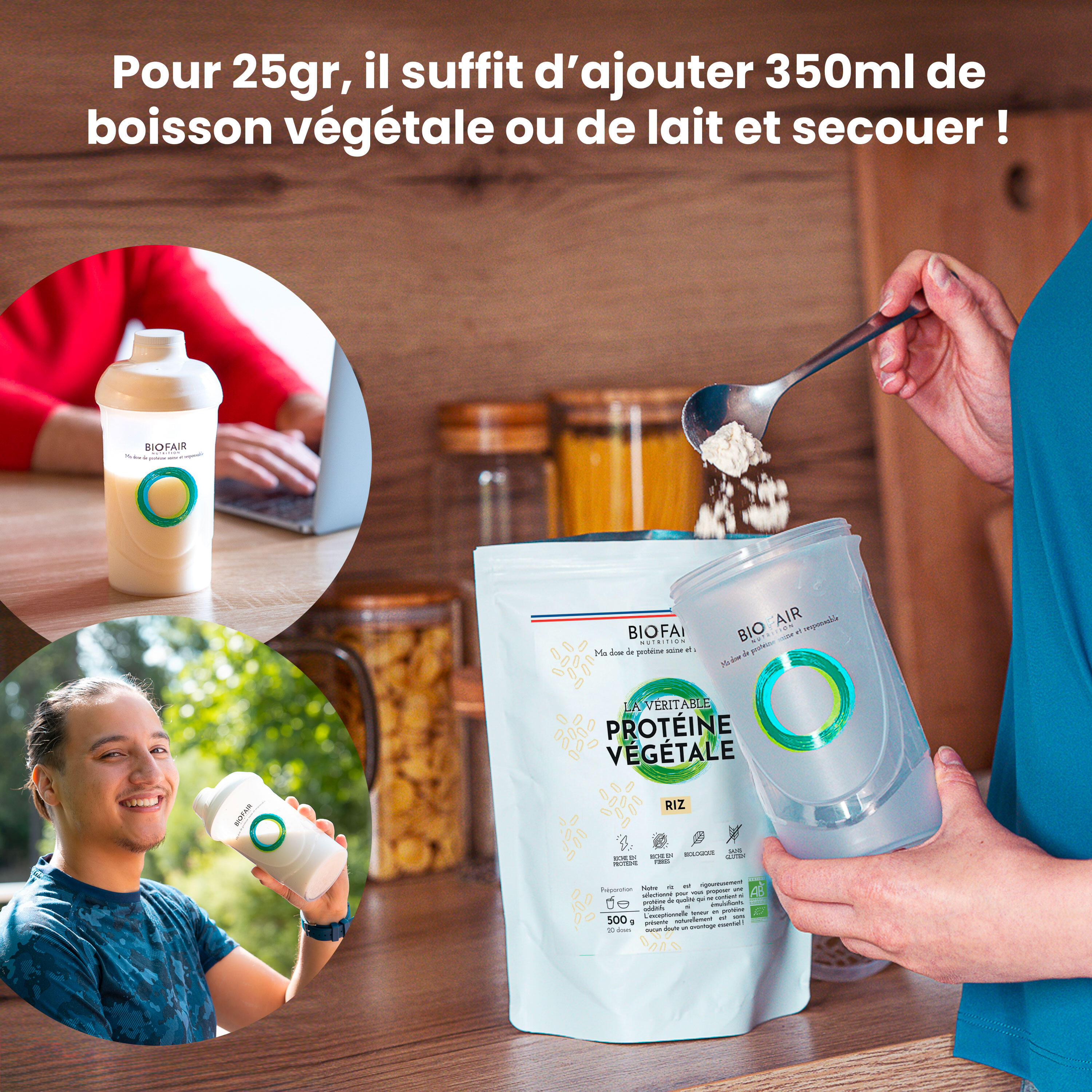 La véritable protéine végétale bio - Riz brun | 500g 4/6