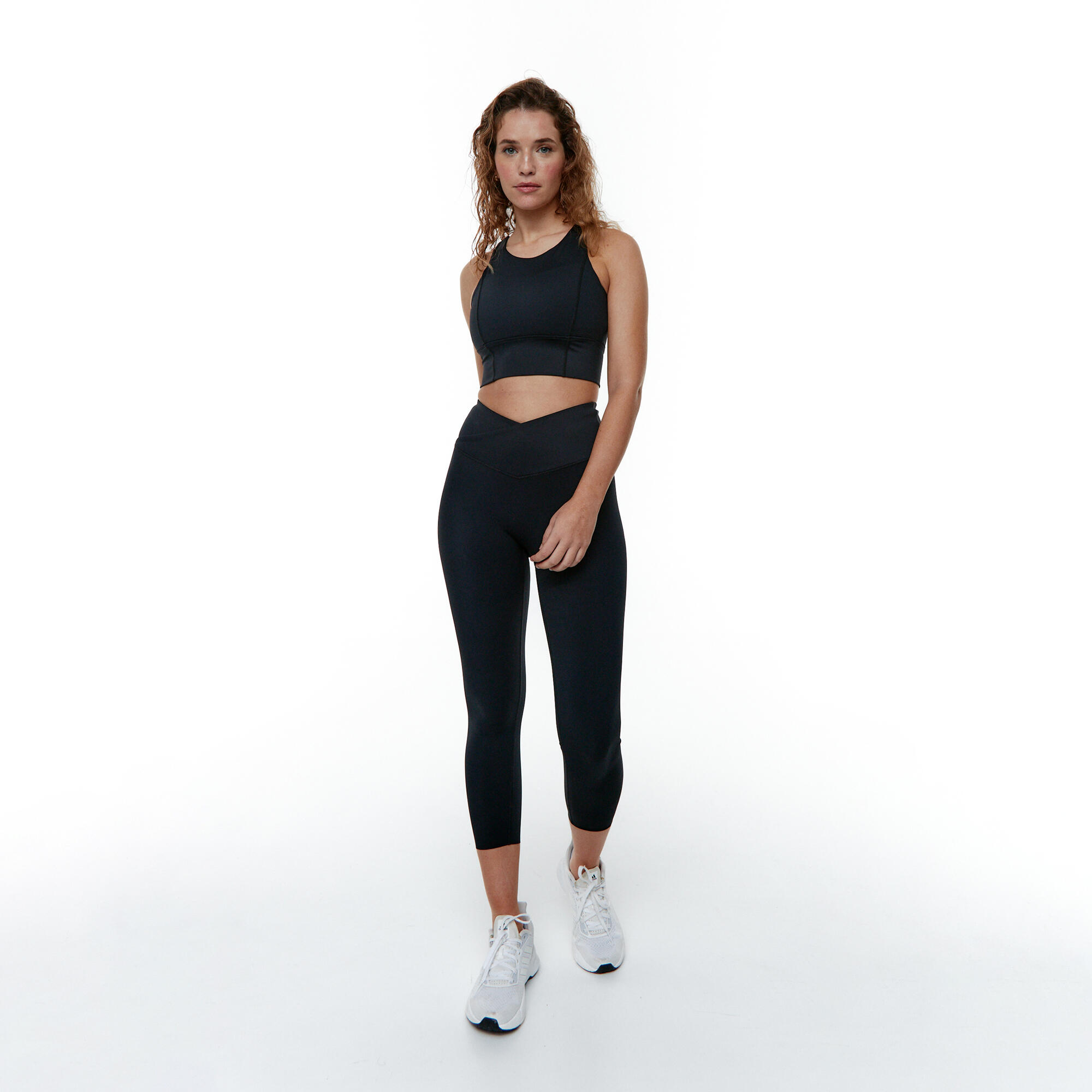 Conjunto desportivo top+legging diardi&rocket compresivo das mulher black limba