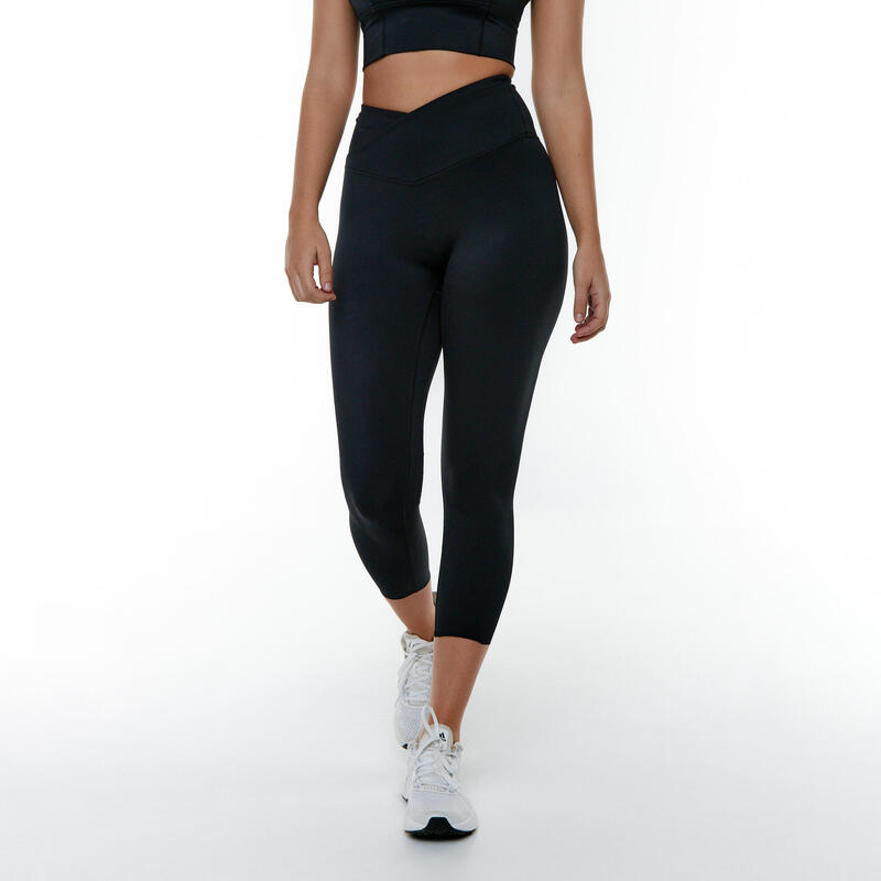 Leggings técnico mulher Running térmico e respirável preto R-EVENGE -  Decathlon