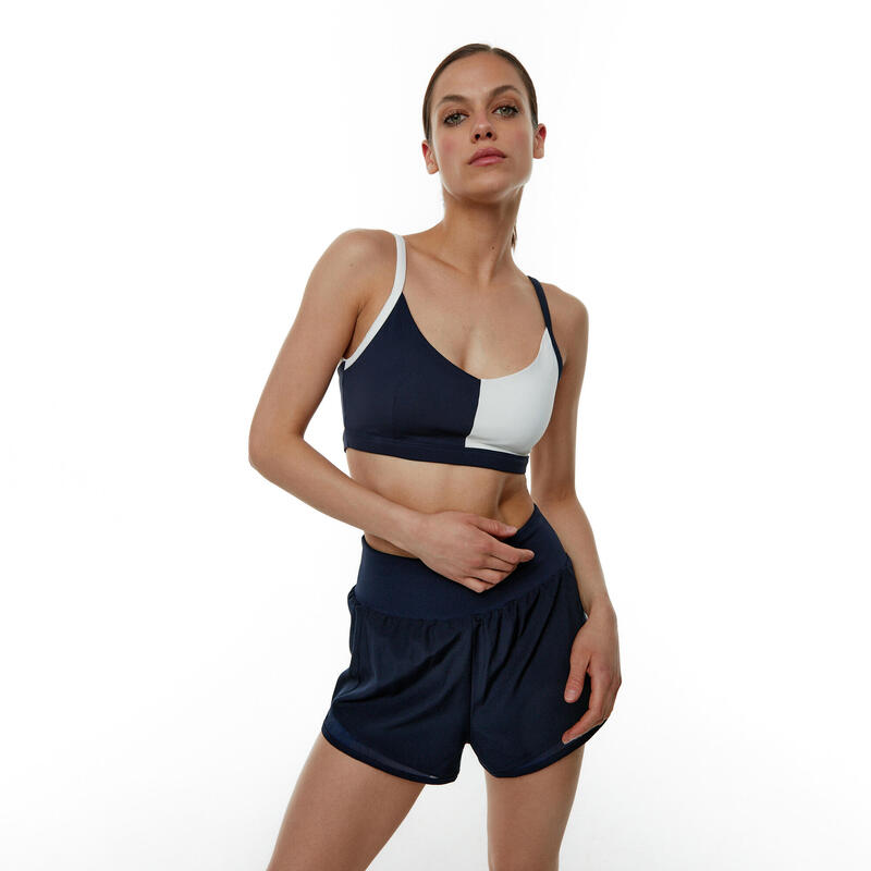 Conjunto deportivo Top+Short Vega&Merope  de mujer Black Limba