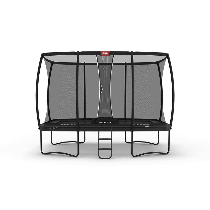 BERG Ultim Champion Trampoline Regular 410 Grau + Sicherheitsnetz DLX XL