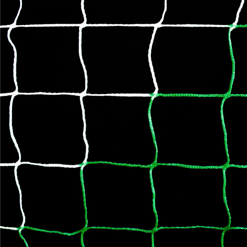 Voetbalnet 3x2x0,5x1,2m - Groen/wit