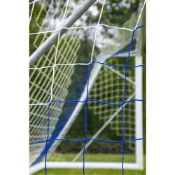 Voetbalnet 6 x 2,1 m blauw/wit - diameter: 3 mm