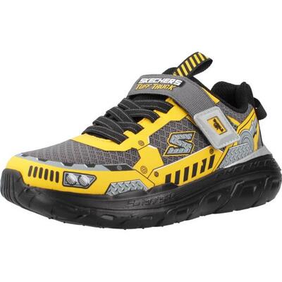 Skechers SKECH TRACKS Tracking Kinder Jungen Sneakers 402303L Grau/Gelb