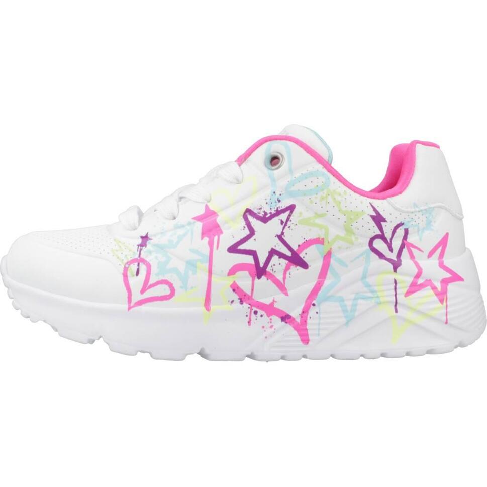 Kapcie SKECHERS UNO LITE - MY DRIP Biały
