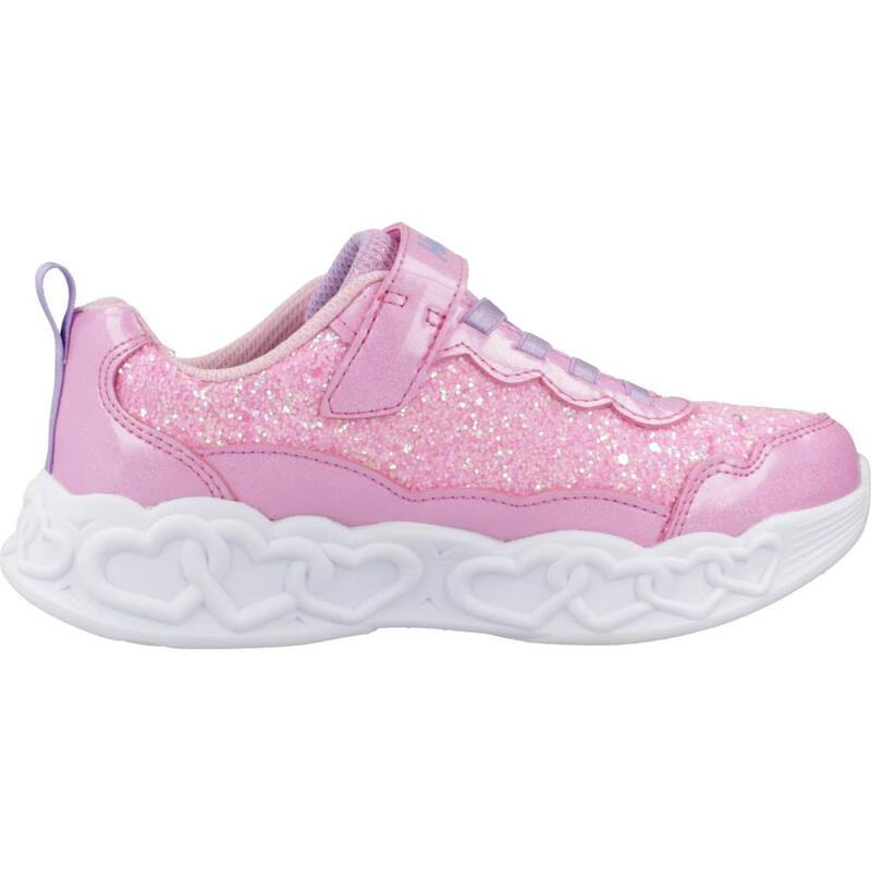 Zapatillas niña Skechers Infinite Heart Lights - Fre Rosa