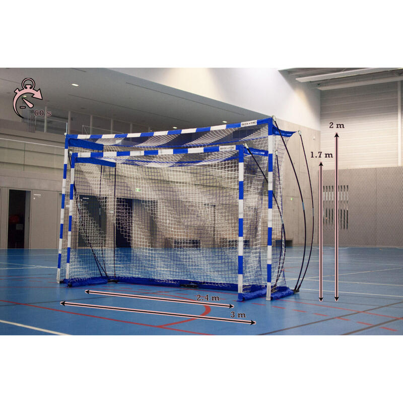 But de handball QuickFire® Modulable 2.4/3m x 1,7/2m