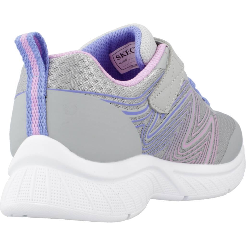 Ténis Skechers Modelo Microspec Plus - Swirl Swee Cor Cinza 3/5