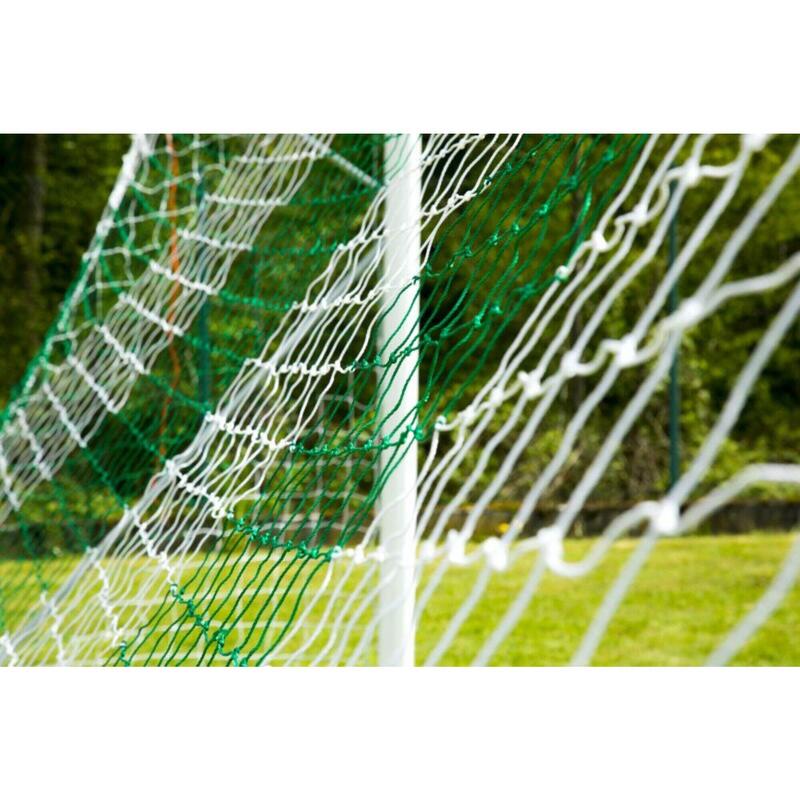 Voetbalnet 3x2x0,5x1,2m - Groen/wit