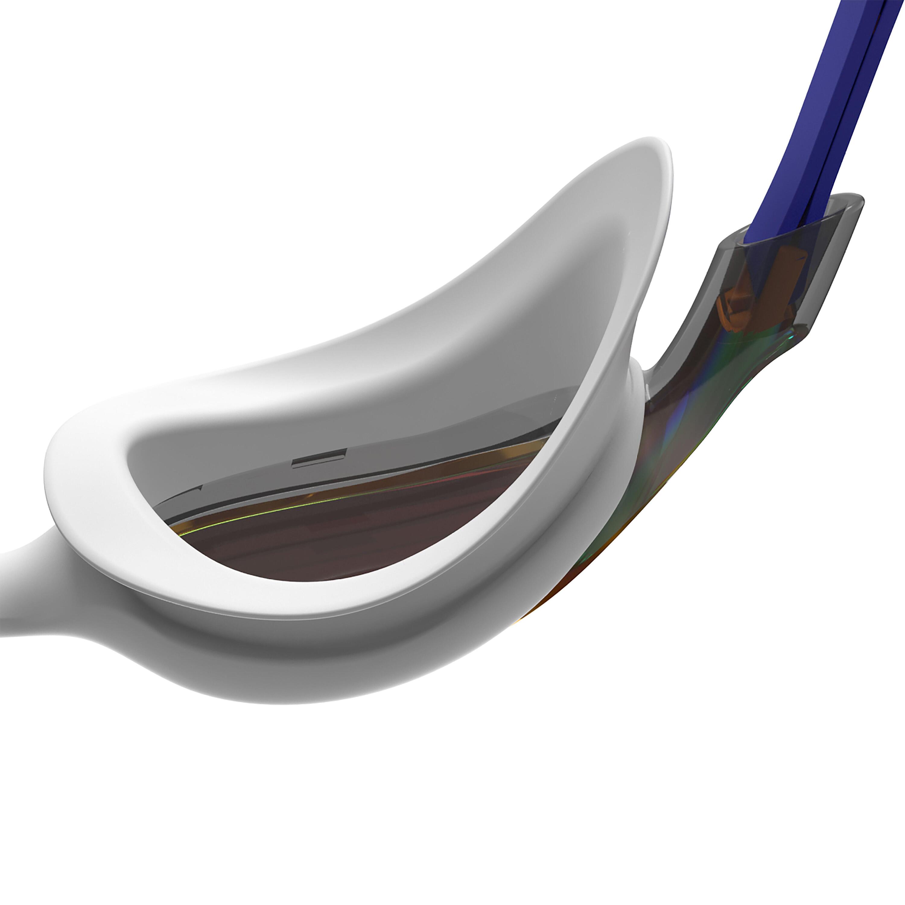 Lunettes de protection Speedo Vue à verres miroirs - Blanc / Bleu / Orange 4/6