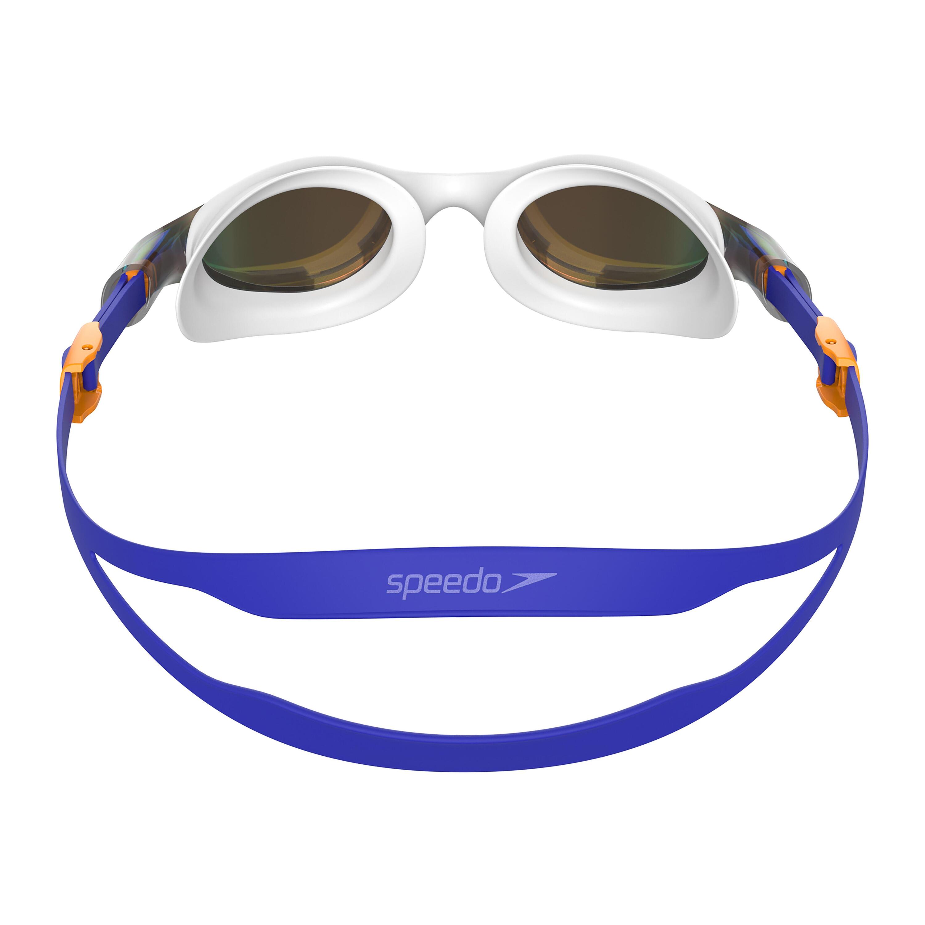 Lunettes de protection Speedo Vue à verres miroirs - Blanc / Bleu / Orange 2/6