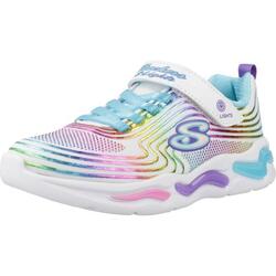 Zapatillas niña Skechers Wavy Beams Blanco