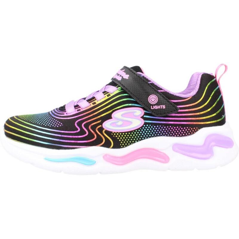 Zapatillas niña Skechers Wavy Beams Negro