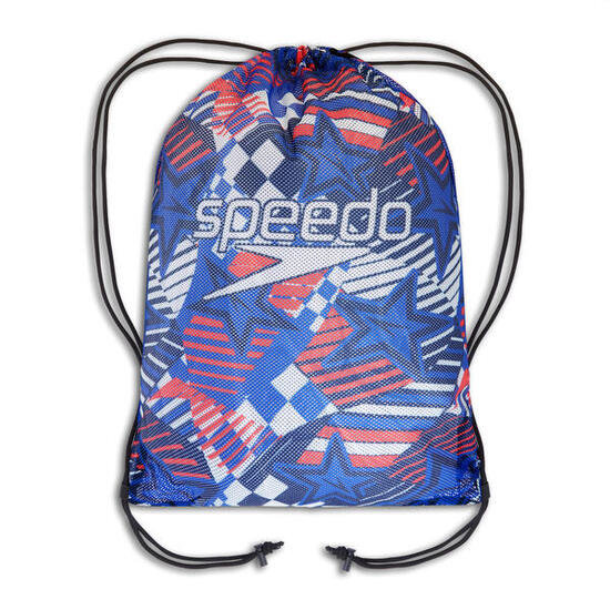 Sac en mesh Speedo imprimé Rouge/Blanc/Bleu