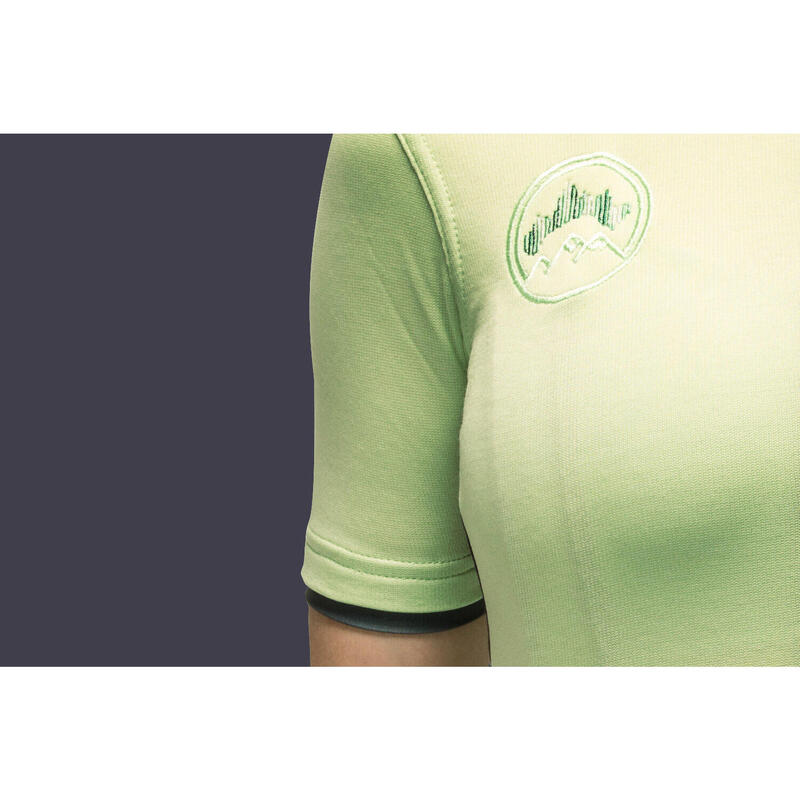 Maglia a manica corta da ciclismo da donna Signature Verde