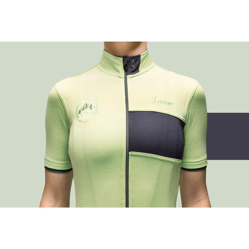 Maglia a manica corta da ciclismo da donna Signature Verde