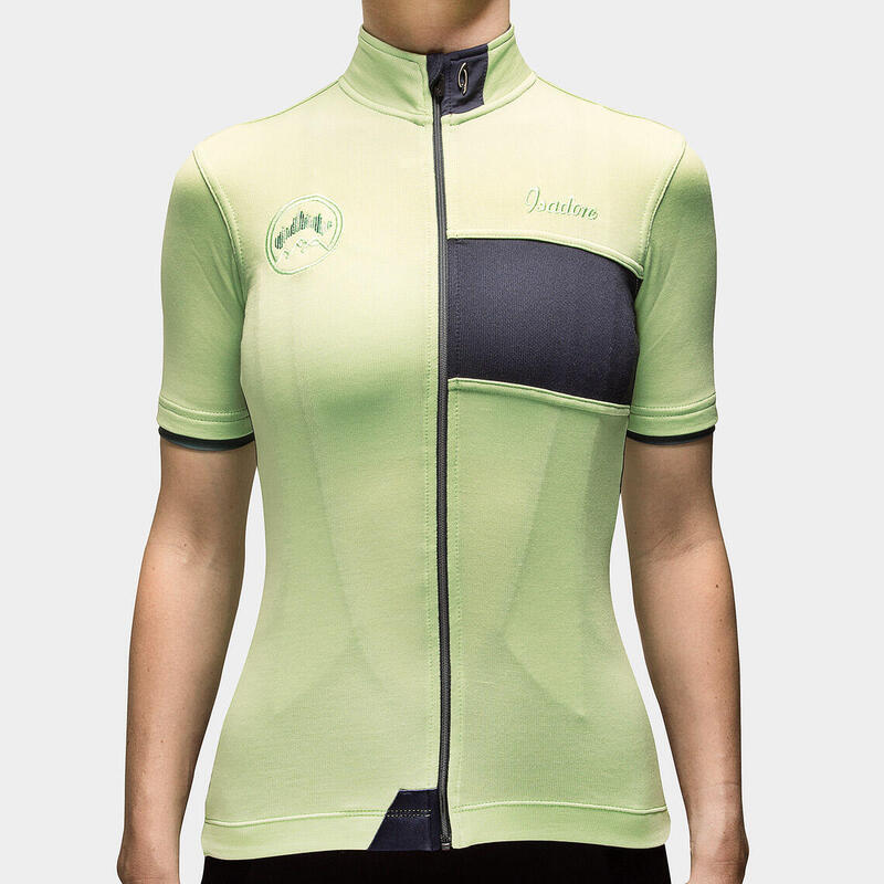 Maglia a manica corta da ciclismo da donna Signature Verde