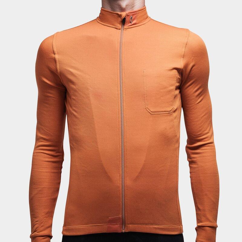 Maglia a manica lunga da ciclismo da uomo Signature 1.0 Arancio Bruciato