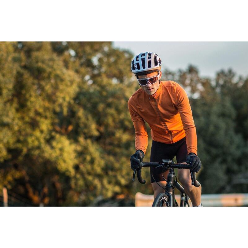 Maglia a manica lunga da ciclismo da uomo Signature 1.0 Arancio Bruciato