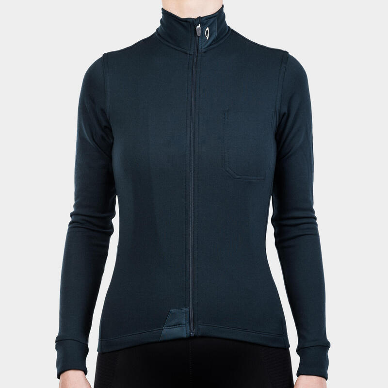 Maglia a manica lunga da ciclismo da donna Signature 1.0 Blu Notte