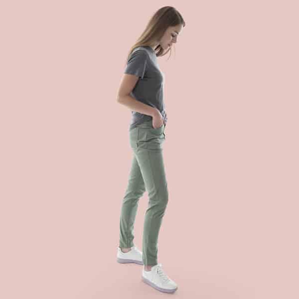 W_Slim High Rise Pants