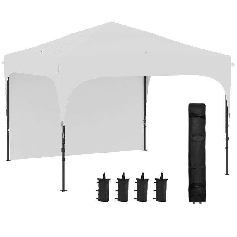 Carpa Evento Deportivo Outsunny 300x300x265 cm Blanco