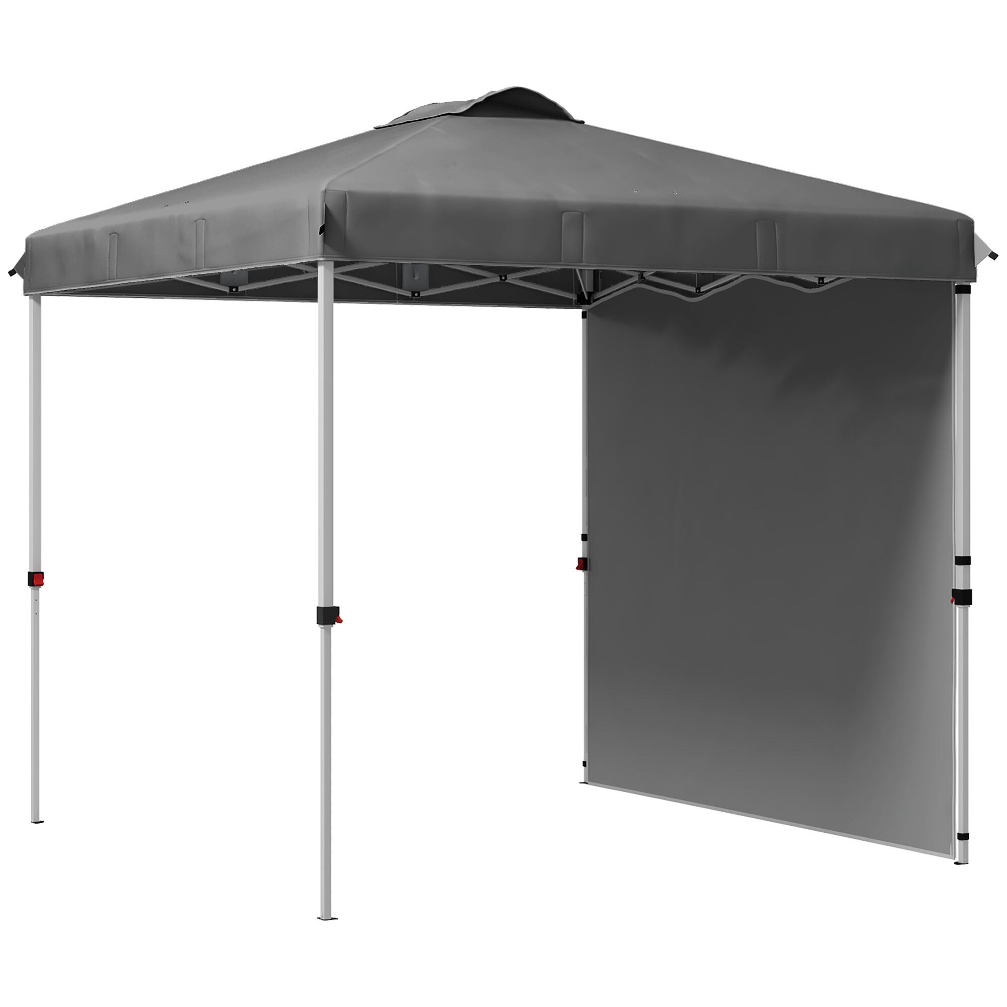 Pérgola dobrável cinza escuro/cinza de carvão outsunny