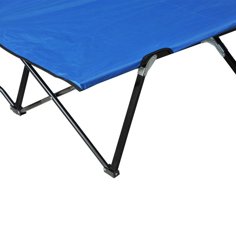 Cama de Camping Outsunny 193x125x40 cm Azul