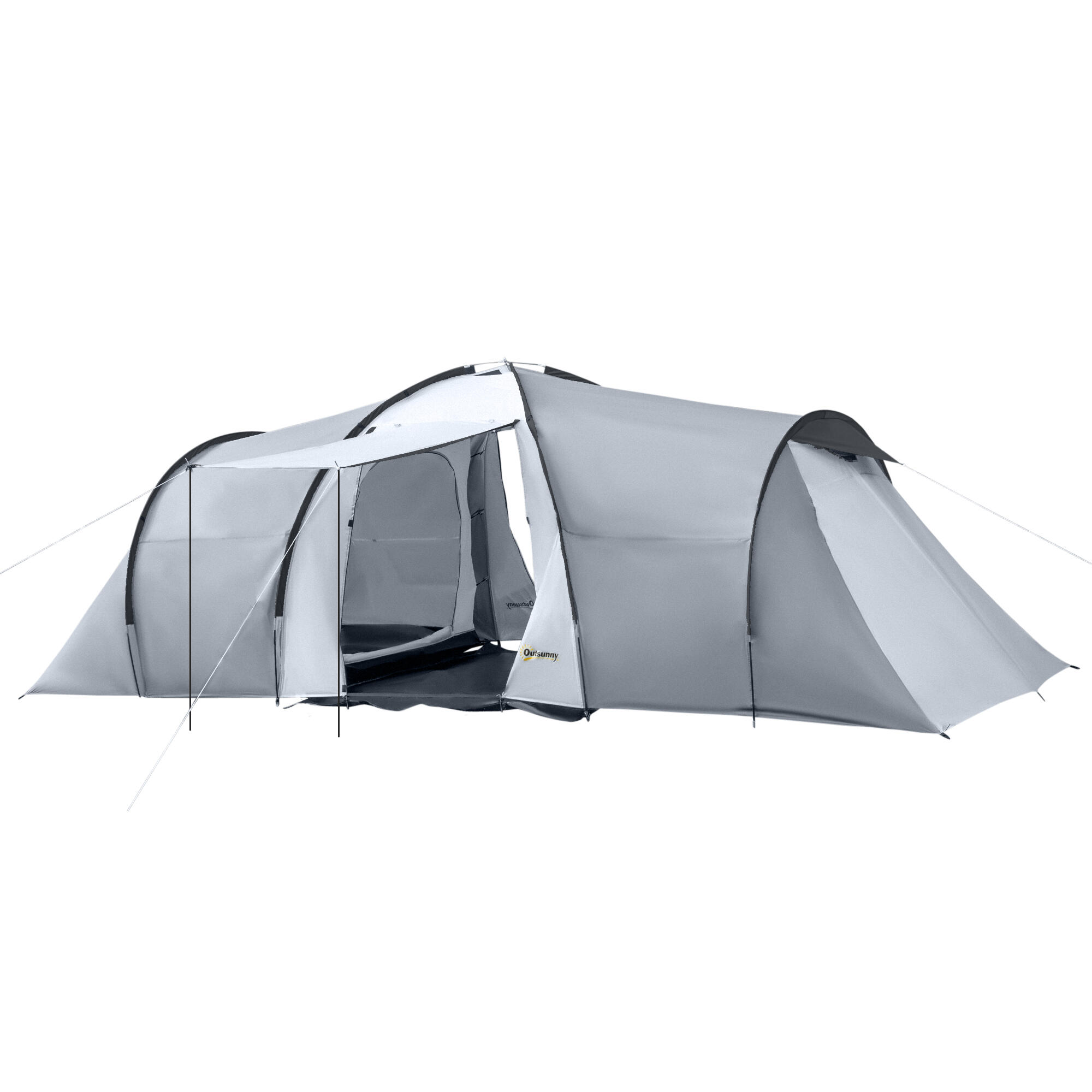 Tenda de campismo cinza claro Outsunny