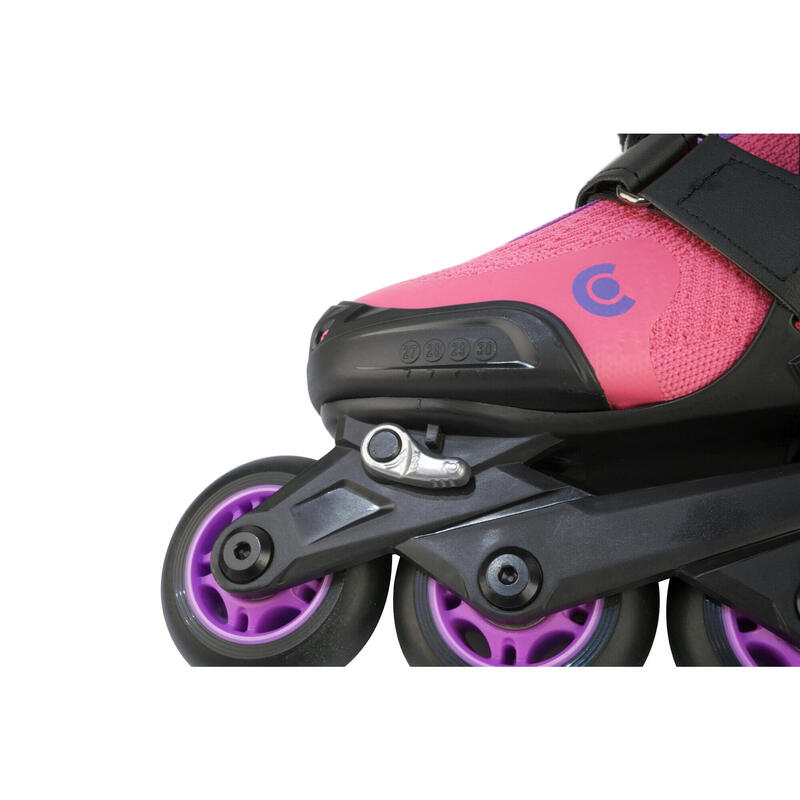 Patins em linha extensíveis para crianças Micro Skate Cosmo Purple