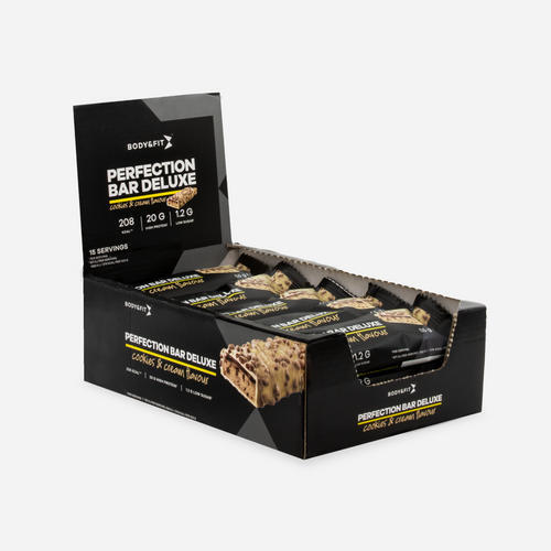 Body&fit - Perfection Bar Deluxe - Biscuits Et Crème - 825 Grammes (15 Barres) - Barre Protéinée - Decathlon