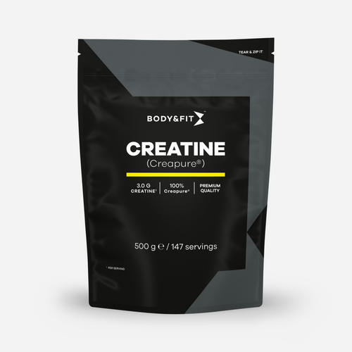 BODY&FIT Creatine - Creapure® - Naturel (Smaakloos) - 500 gram (147 shakes)