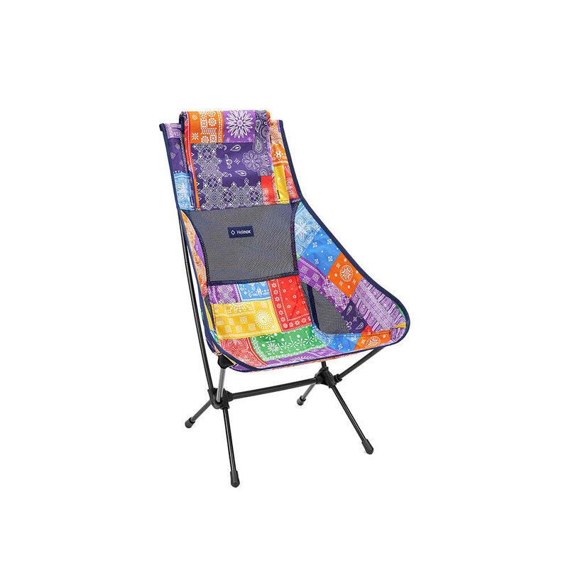 Chair Two Foldable Camping Chair - Rainbow Bandanna Print