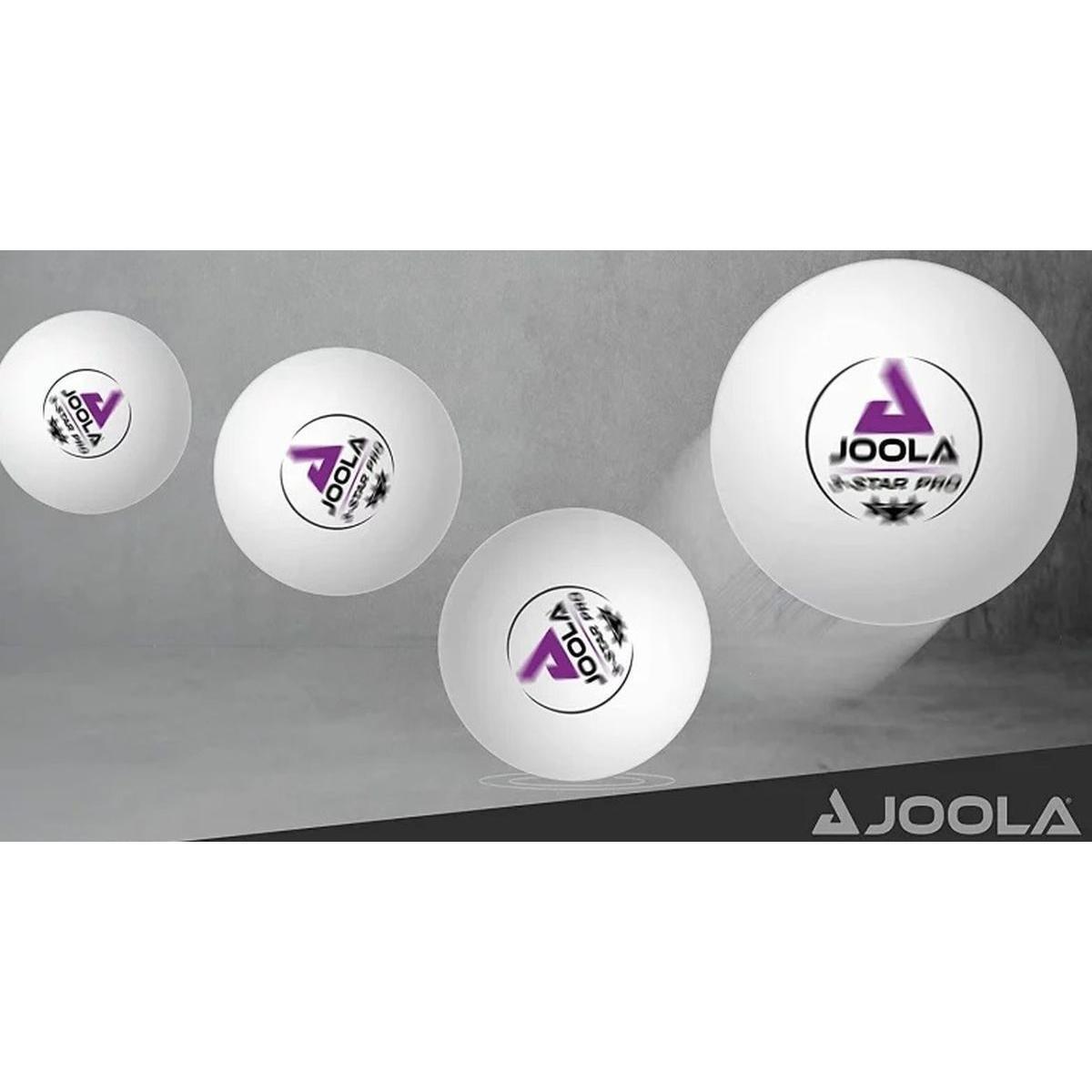 JOOLA Tischtennisbälle 3-Star Pro Ball white 12 CT 5/6