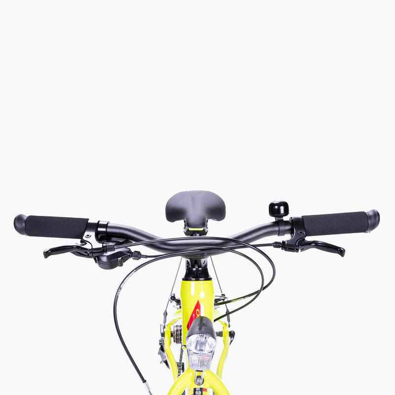 Bicicleta copii MX 24 Park - galben fluo-rosu