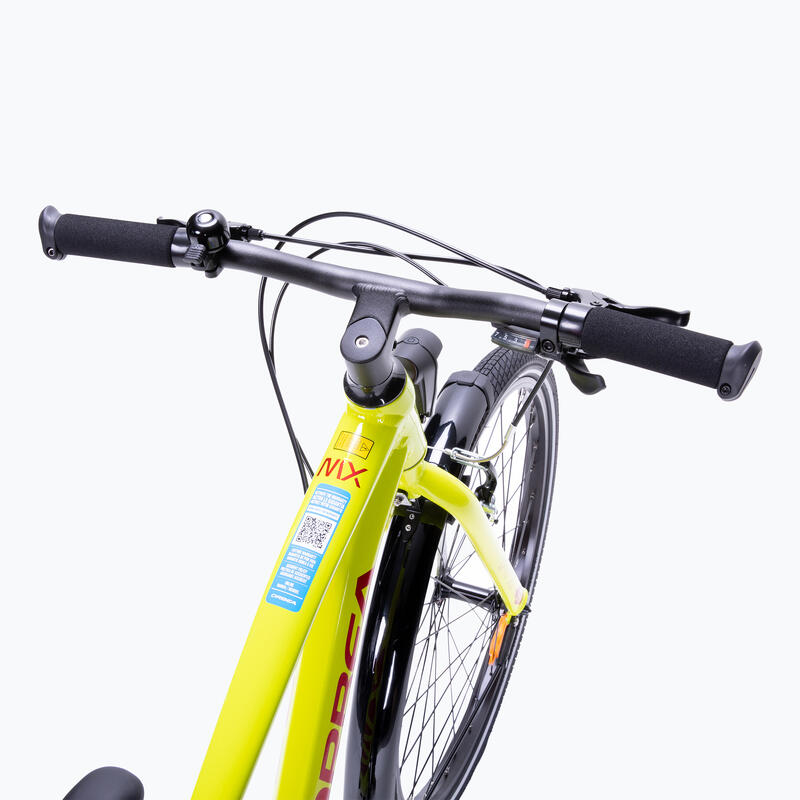Bicicleta copii MX 24 Park - galben fluo-rosu