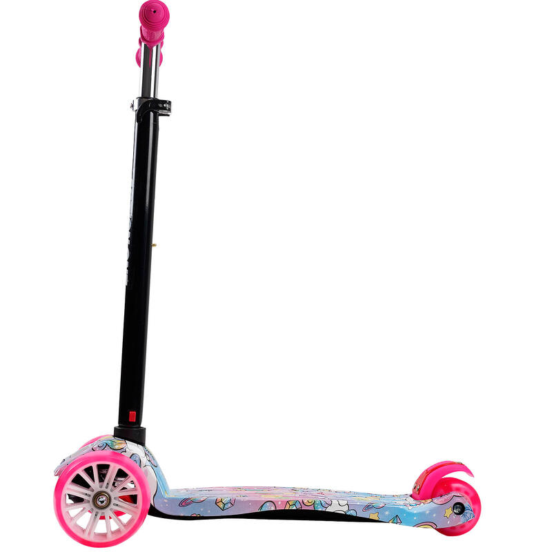 Rider Sweet Dreams Unicorns roller, fényes és széles kerekekkel,rózsaszínű