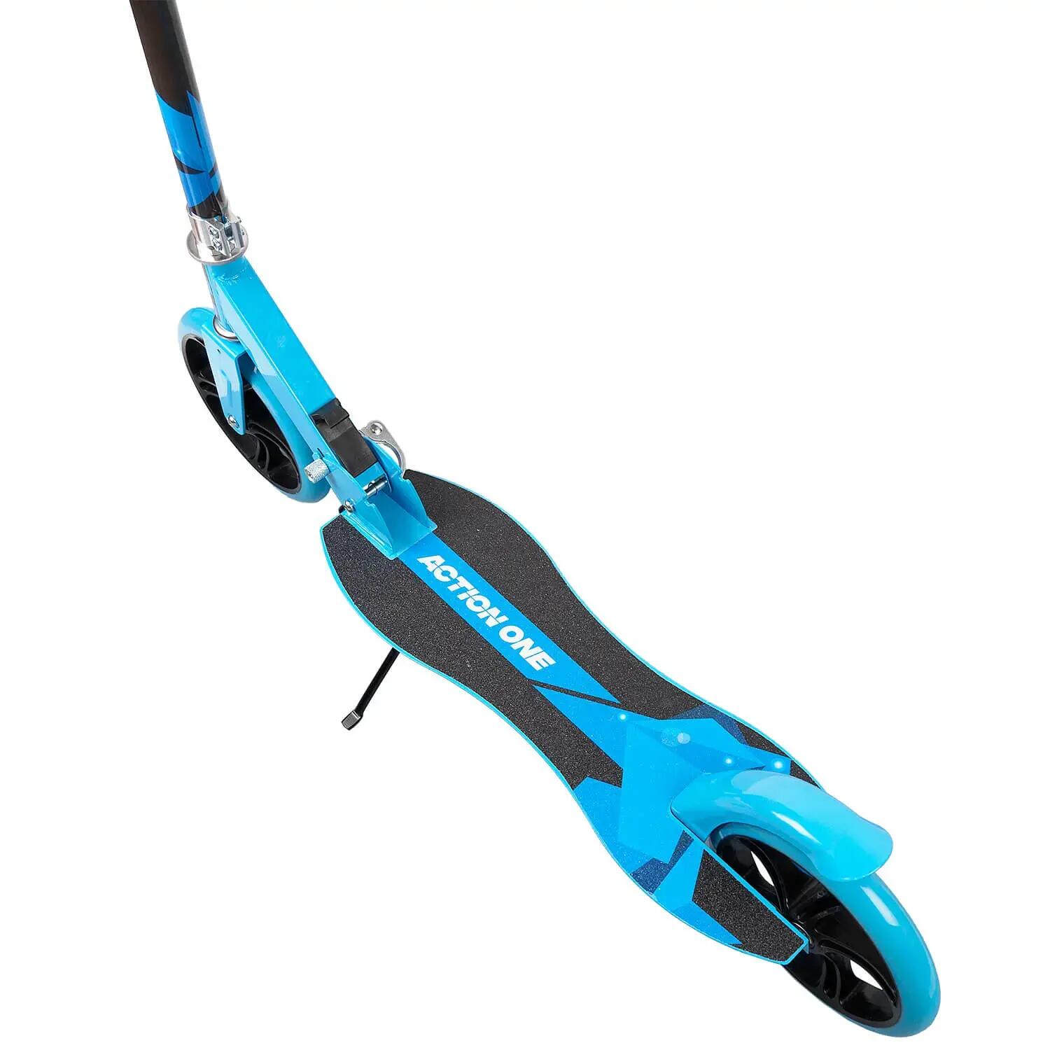Nitro Blue összecsukható roller kitámasztóval, 200 mm-es kerekek, kék 4/7