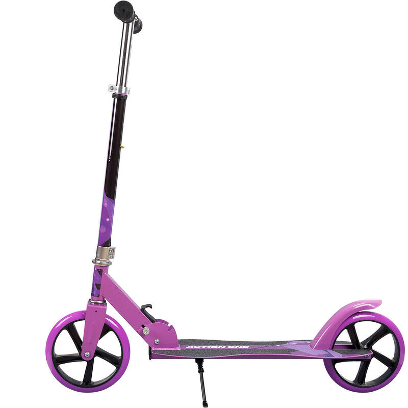 Nitro Purple összecsukható roller kitámasztóval, 200 mm-es kerekek, lila