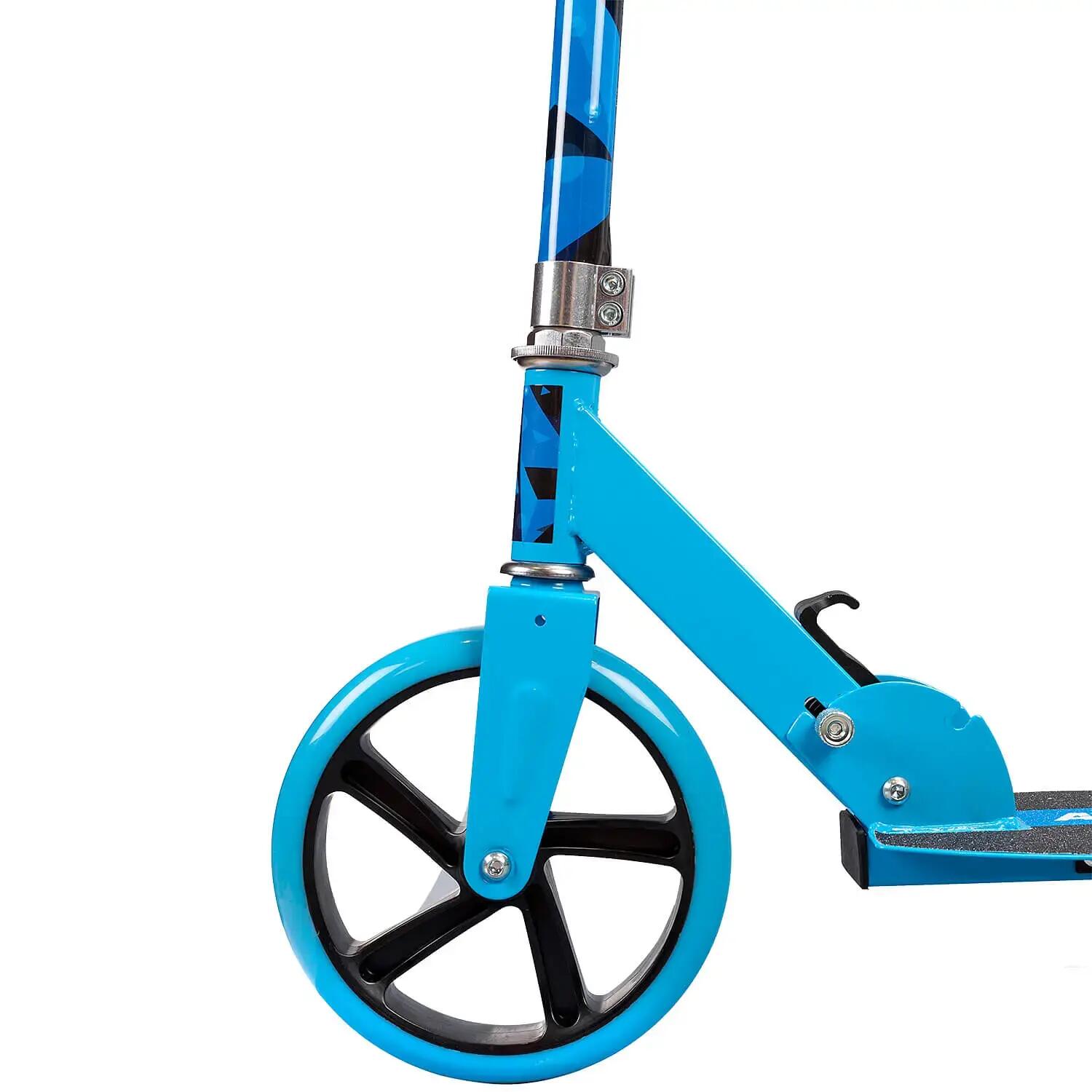 Nitro Blue összecsukható roller kitámasztóval, 200 mm-es kerekek, kék 6/7
