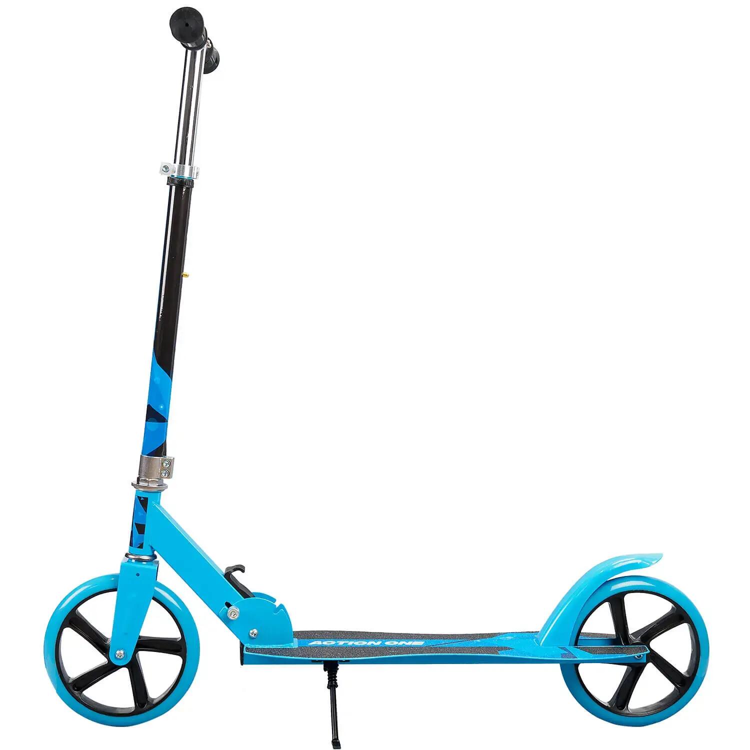 Nitro Blue összecsukható roller kitámasztóval, 200 mm-es kerekek, kék 3/7
